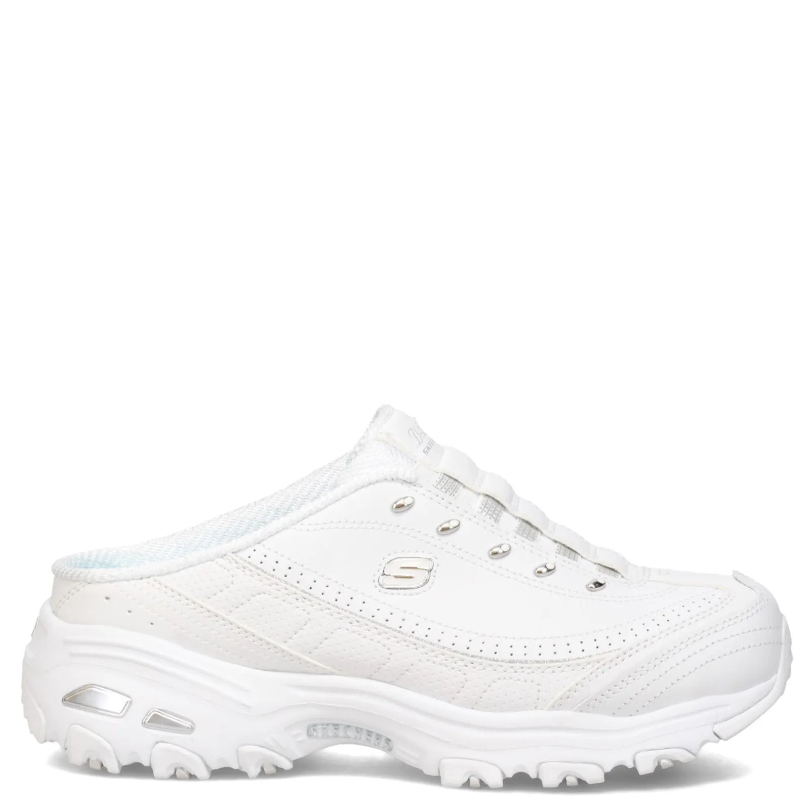 Outlet Skechers Women's , D'lites - Bright Sky Sneaker White Silver