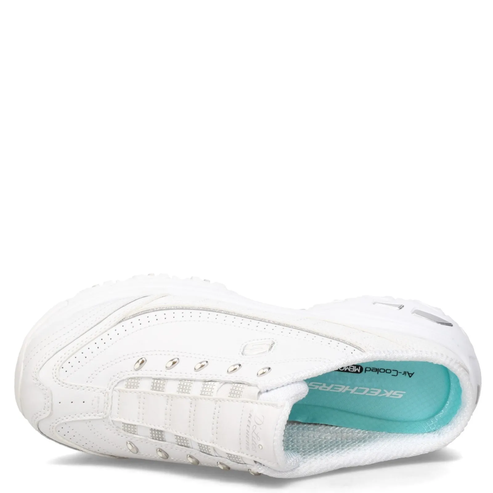 Outlet Skechers Women's , D'lites - Bright Sky Sneaker White Silver