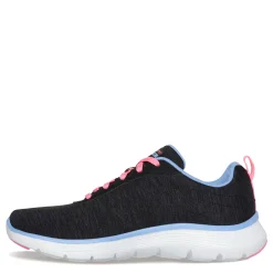 New Skechers Women's , Flex Appeal 5.0 - Modern Times Sneaker Black Multi