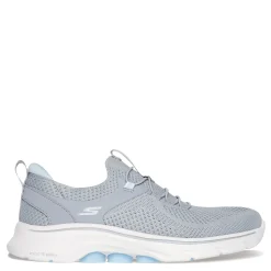Discount Skechers Women's , GO WALK 7 - Abie Sneaker Grey Lt Blue