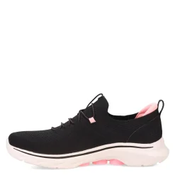 Hot Skechers Women's , GO WALK 7 - Abie Sneaker Black Hot Pink