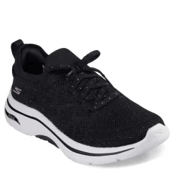 Best Skechers Women's , GO WALK Arch Fit 2.0 - Bel Sneaker Black/Rose Gold
