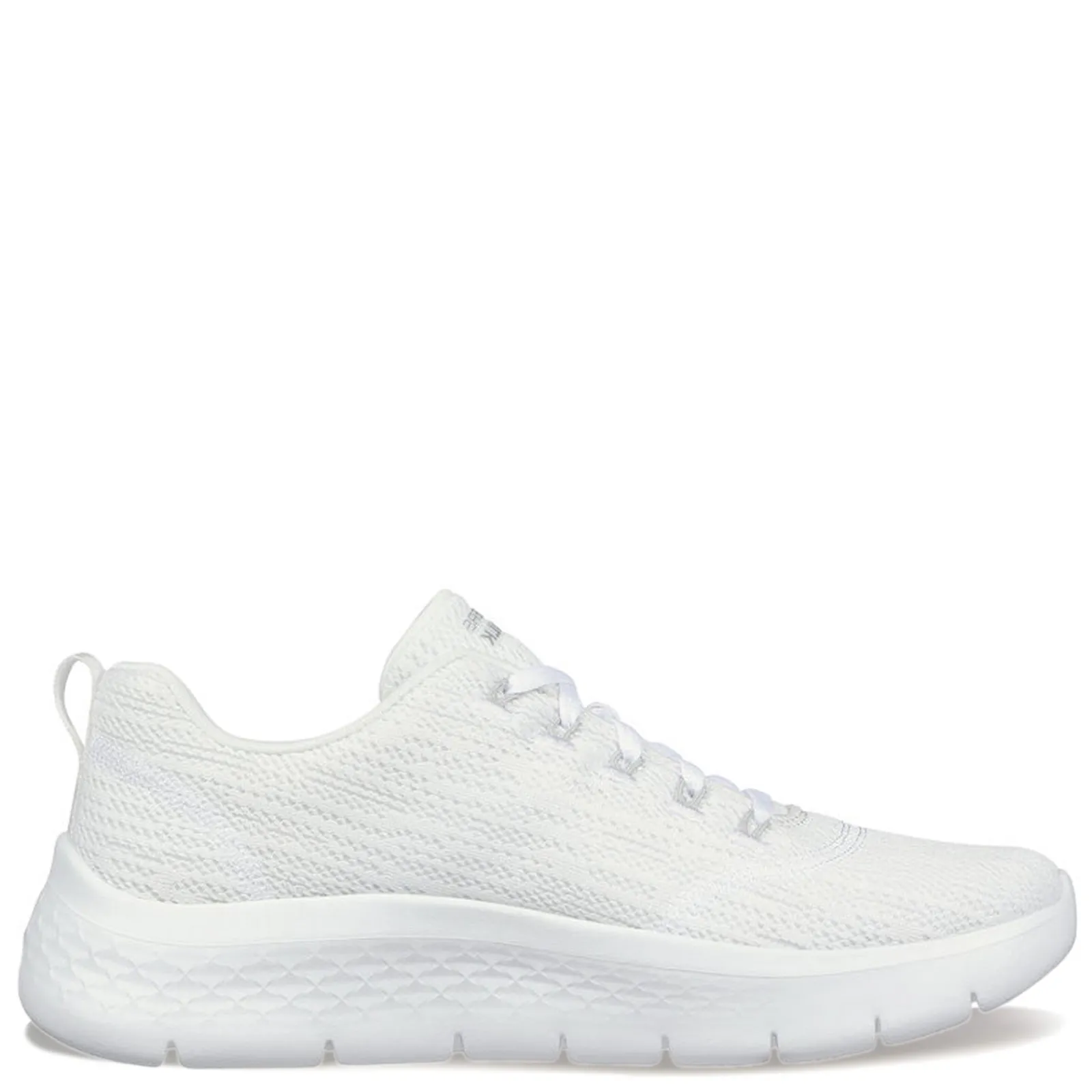 Outlet Skechers Women's , GO WALK FLEX - Striking Look Walking Shoe White/Silver