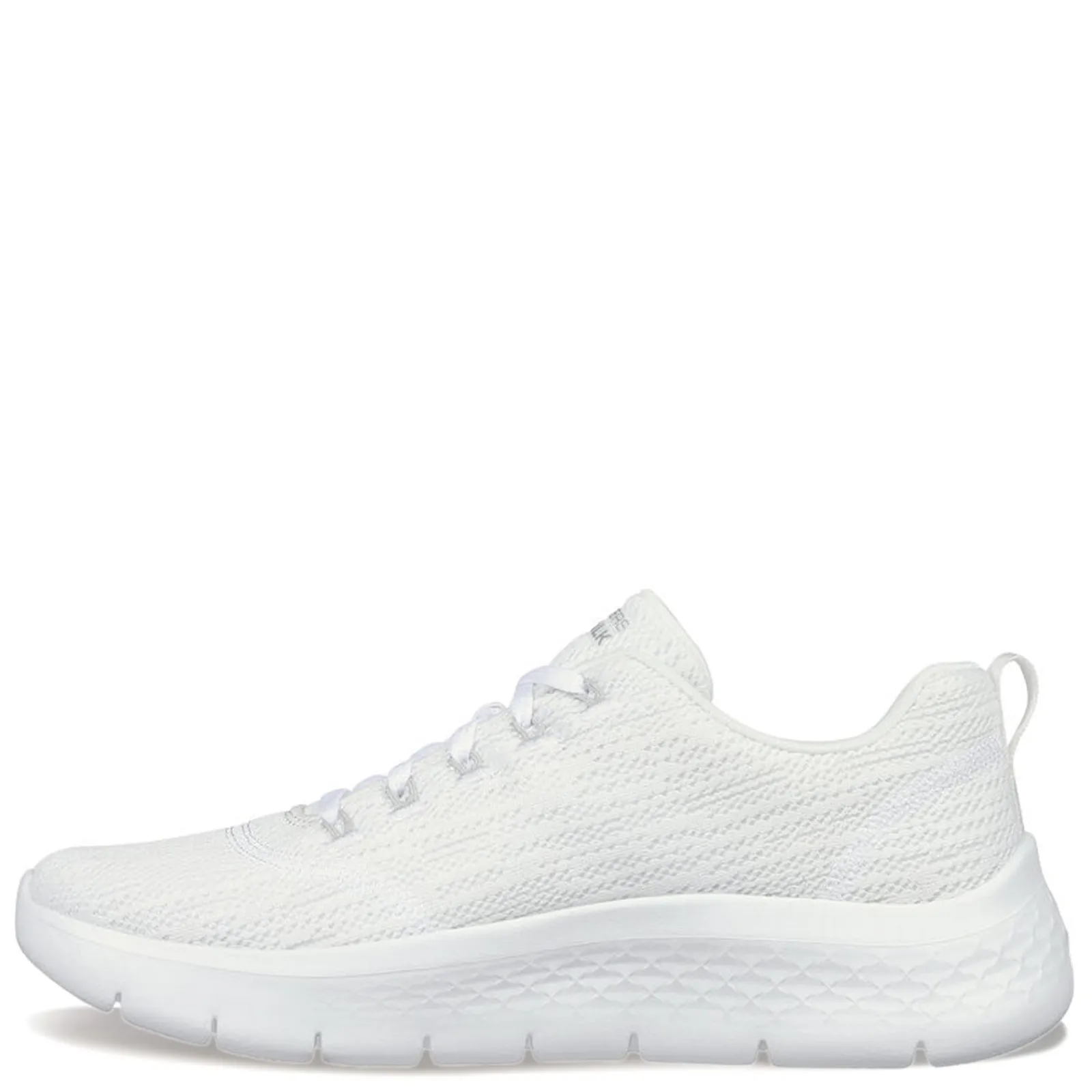 Outlet Skechers Women's , GO WALK FLEX - Striking Look Walking Shoe White/Silver