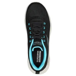 Skechers Women's , GO WALK FLEX - Striking Look Walking Shoe Black Aqua