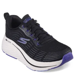 Discount Skechers Women's , GOrun Max Cushioning Elite 2.0 Sneaker Black Purple Flower
