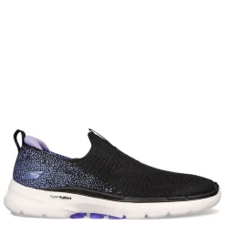New Skechers Women's , GOwalk 6 - Glimmering Slip-On Black/Lavender