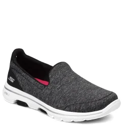 Outlet Skechers Women's , GOwalk 5 - Honor Slip-On Black / White