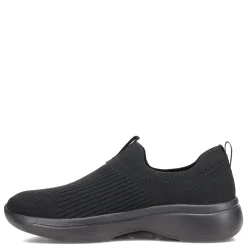 Online Skechers Women's , GOwalk Arch Fit - Iconic Slip-On - Wide Width Black/Black