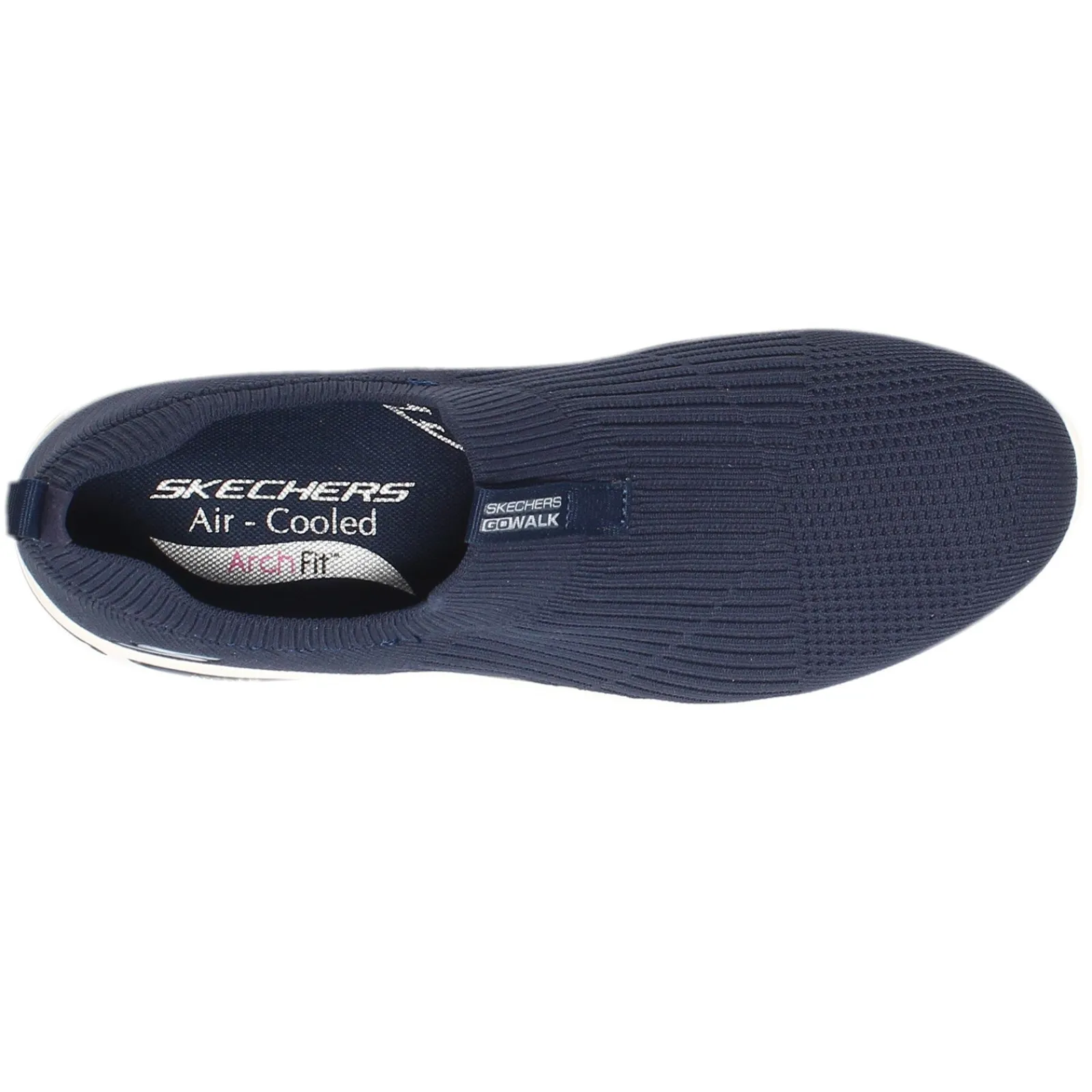 New Skechers Women's , GOwalk Arch Fit - Iconic Slip-On Navy