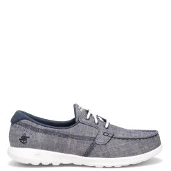 New Skechers Women's , GOwalk Lite - Isla Boat Shoe - Wide Width Navy