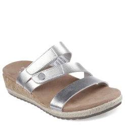 Discount Skechers Women's , Martha Stewart: Breezie - Shiny Luster Sandal Silver