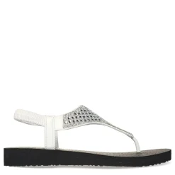 Outlet Skechers Women's , Meditation - Rockstar Sandal White