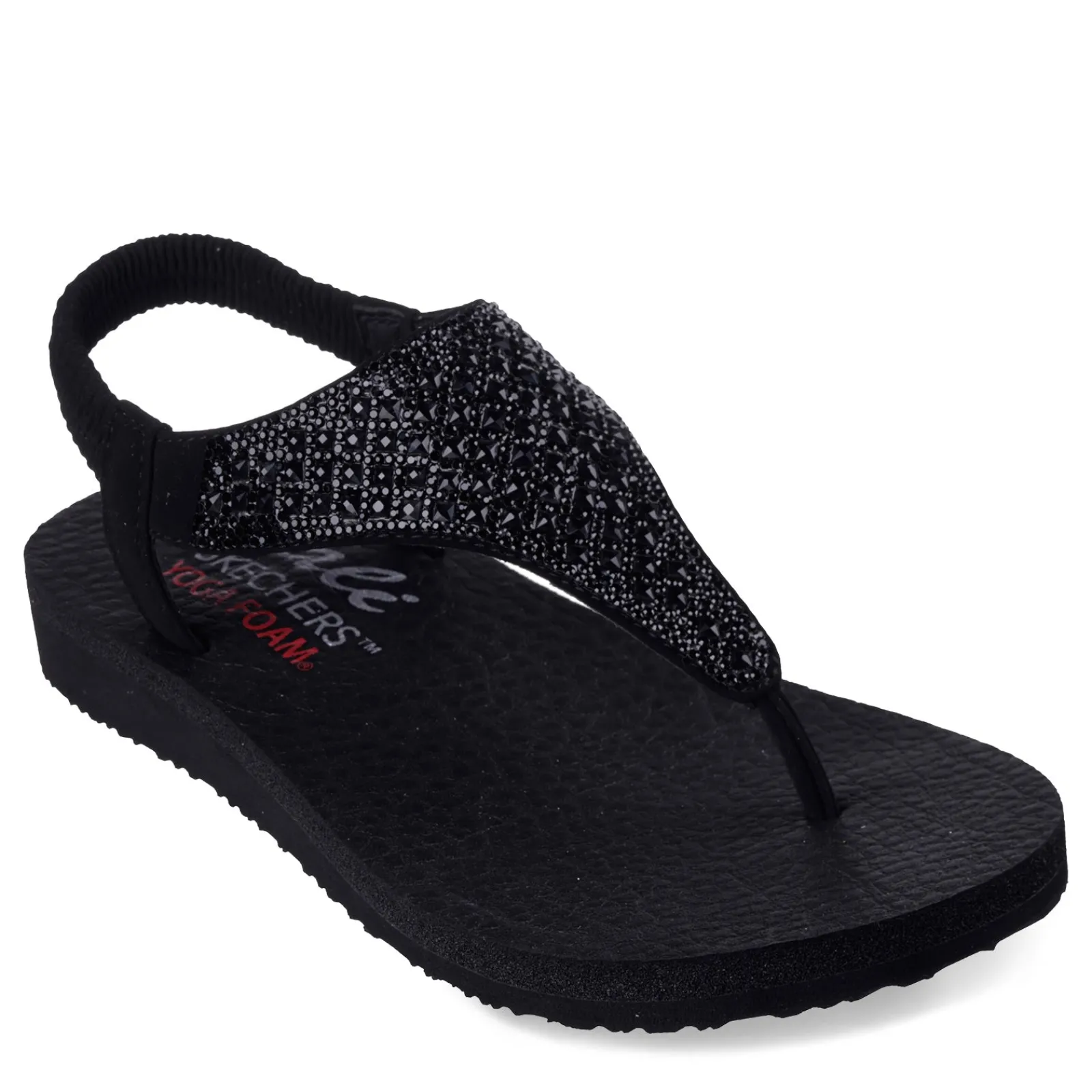 Online Skechers Women's , Meditation - Rockstar Sandal Black