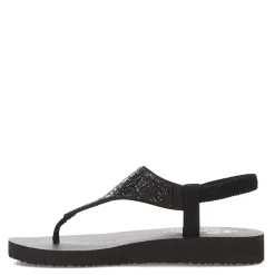 New Skechers Women's , Meditation - Sweet Rock Sandal Black