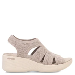 Skechers Women's , Pier Lite - Crochet Sandal Taupe