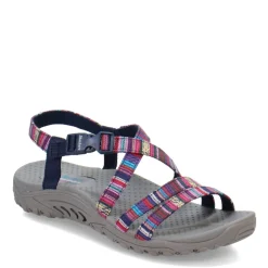 Clearance Skechers Women's , Reggae - Trail On By Sandal Navy Multi