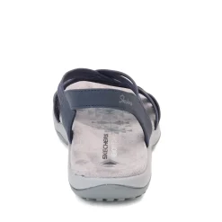 Best Skechers Women's , Reggae Slim - Simply Stretch Sandal Navy Blue