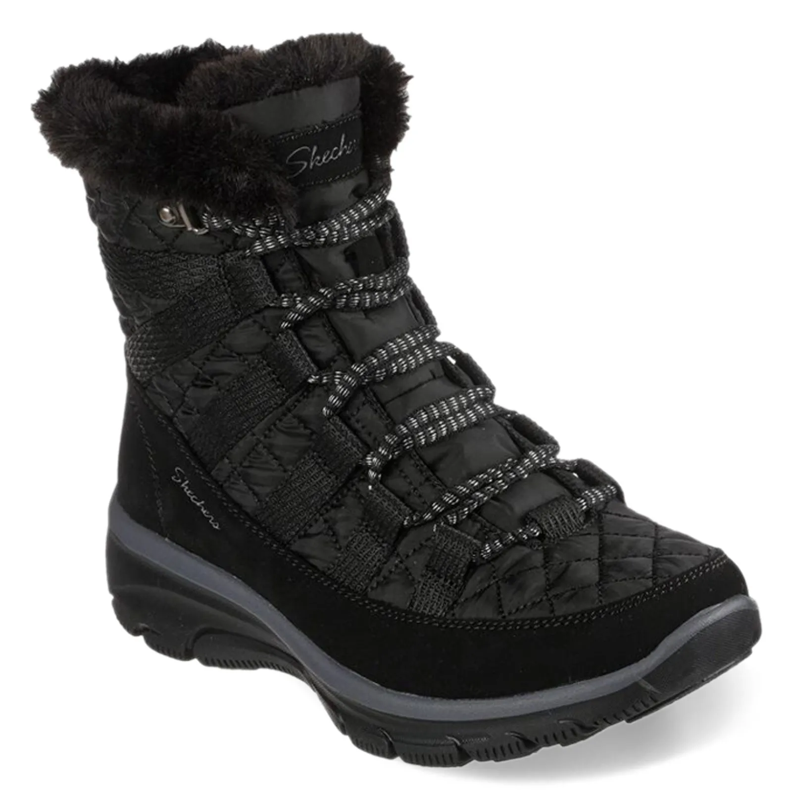 Best Skechers Women's , Relaxed Fit: Easy Going - Moro Street Boot Black