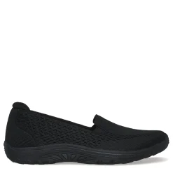 New Skechers Women's , Relaxed Fit: Reggae Fest - Willows Vibe Slip-On - Wide Width Black/Black