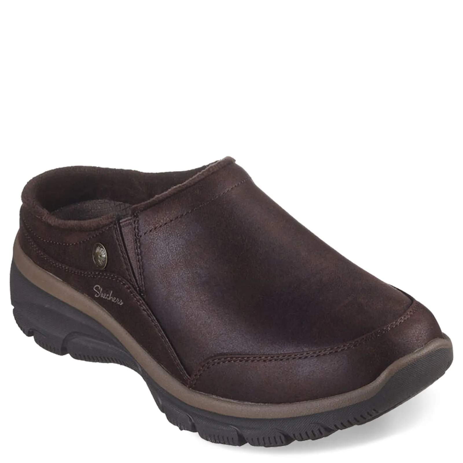 Sale Skechers Women's , Relaxed Fit: Easy Going - Latte 2 Clog Chocolate