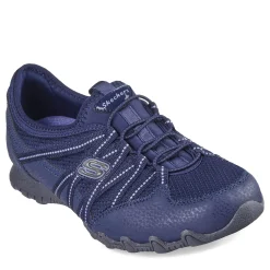 Outlet Skechers Women's , Relaxed Fit: Bikers Lite - Relive Sneaker - Wide Width Navy