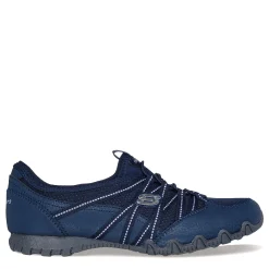 Outlet Skechers Women's , Relaxed Fit: Bikers Lite - Relive Sneaker - Wide Width Navy