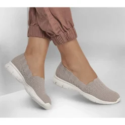 Best Skechers Women's , Seager - Stat Slip-On - Wide Width Taupe