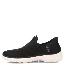 Hot Skechers Women's , Slip-ins: GO WALK 6 - Fabulous View Sneaker Black/Lavender