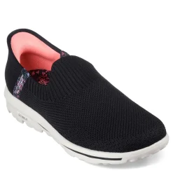Best Skechers Women's , Slip-ins: GO WALK Travel - Tahiti Sunset Sneaker Black