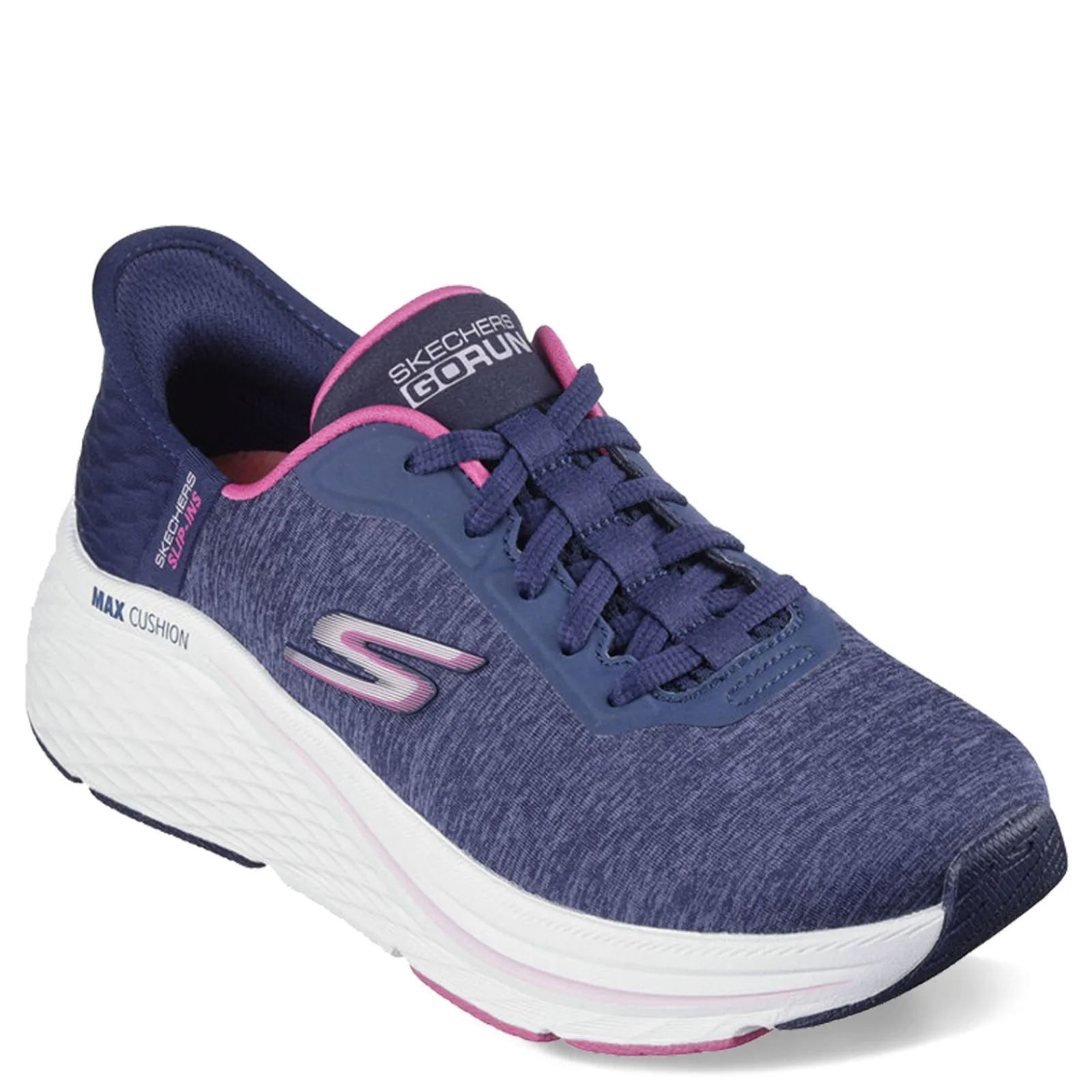 Online Skechers Women's , Slip-ins: Max Cushioning Elite - Prevail Sneaker Navy/Pink