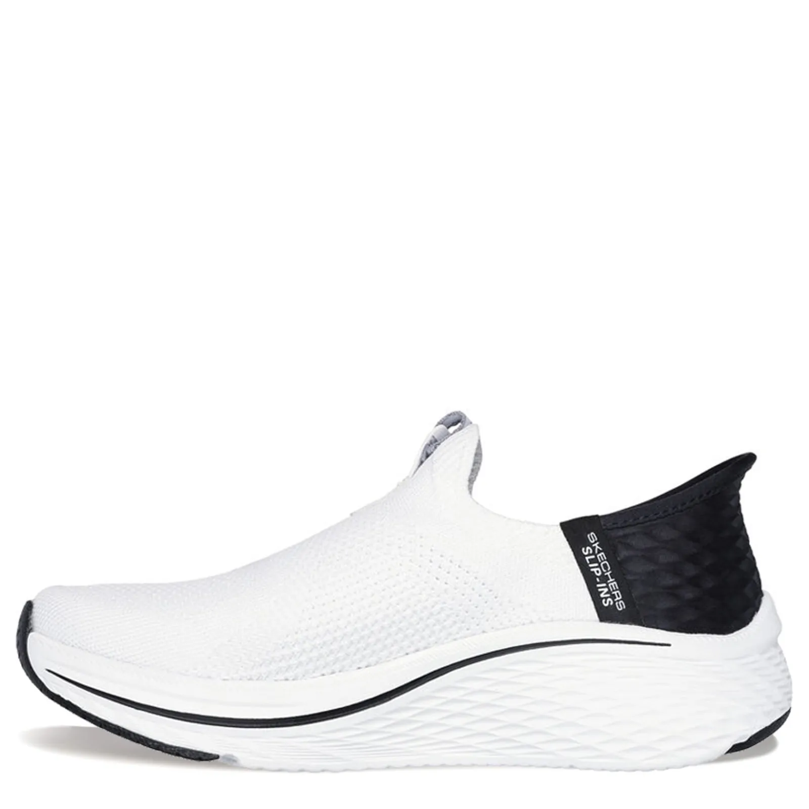 Clearance Skechers Women's Slip-Ins, Max Cushioning Elite 2.0 Walking Shoe White Black