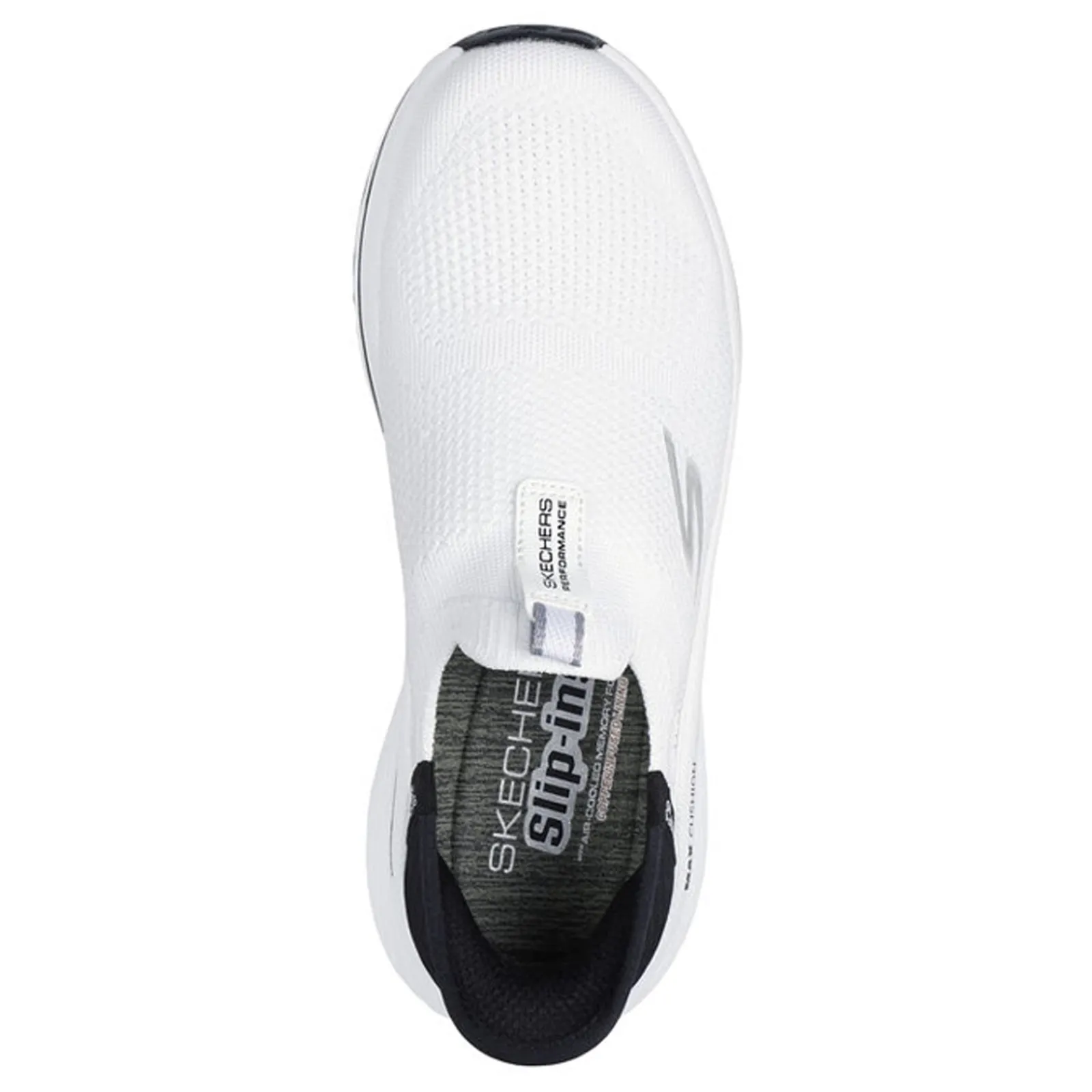 Clearance Skechers Women's Slip-Ins, Max Cushioning Elite 2.0 Walking Shoe White Black