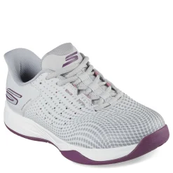 Outlet Skechers Women's , Slip-ins Relaxed Fit: Viper Court Reload Pickleball Shoe Grey/Purple