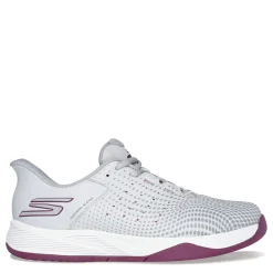 Outlet Skechers Women's , Slip-ins Relaxed Fit: Viper Court Reload Pickleball Shoe Grey/Purple