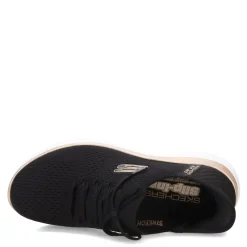 Skechers Women's , Slip-ins Summits - Girls Night Sneaker - Wide Width Black