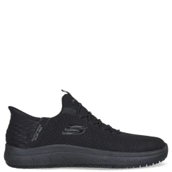 New Skechers Work Women's Skechers, Slip-ins Work: Summits SR - Enslee Sneaker - Wide Width Black/Black