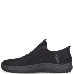 Best Skechers Work Women's Skechers, Slip-ins Work: Summits SR - Enslee Sneaker - Wide Width Black/Black