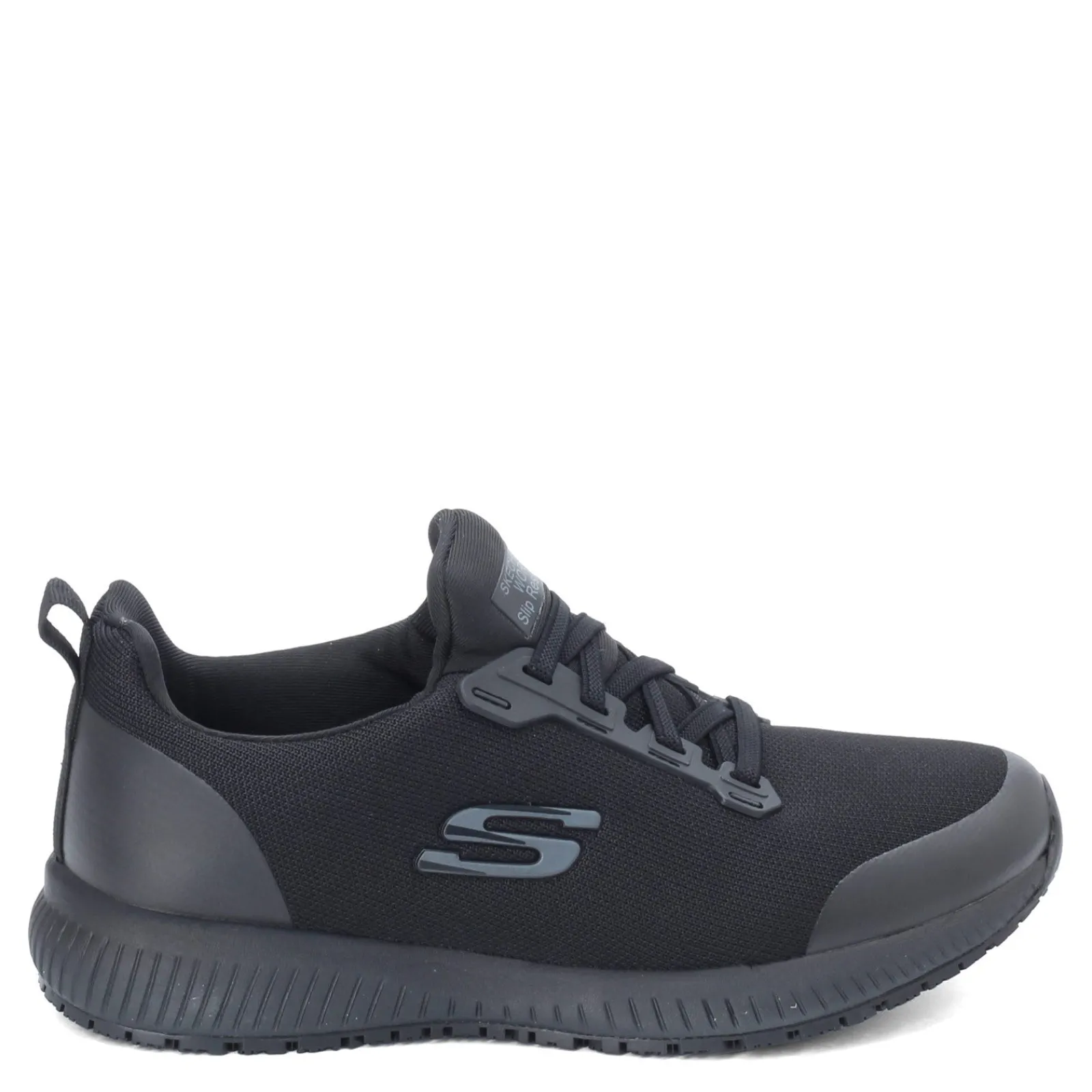 Outlet Skechers Work Women's Skechers, Squad SR Work Shoe - Wide Width Black