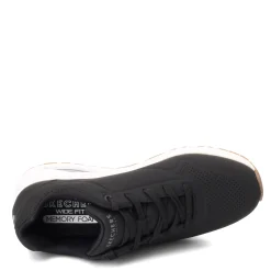 Clearance Skechers Women's Street, Uno - Stand on Air Sneaker Black/White