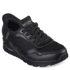 New Skechers Women's Street, Uno Slip-Ins Air Sneaker Black