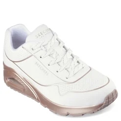 Sale Skechers Women's Street, Uno - Cool Heels Sneaker White / Rose Gold
