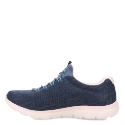 Best Skechers Women's , Summits - Fun Flair Sneaker - Wide Width Navy