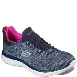 Online Skechers Women's , Summits - Quick Getaway Navy / Pink