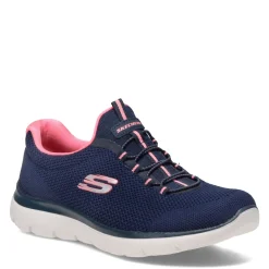 Best Skechers Women's , Summits - Cool Classic Sneaker - Wide Width Navy / Pink