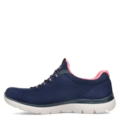 Best Skechers Women's , Summits - Cool Classic Sneaker - Wide Width Navy / Pink