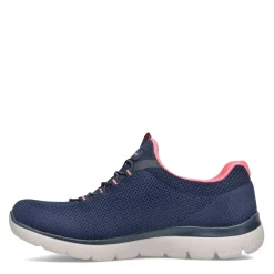 Best Skechers Women's , Summits - Cool Classic Sneaker Navy / Pink