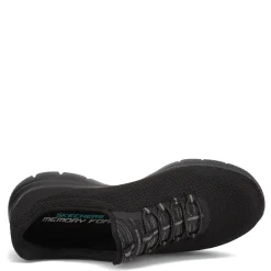 Outlet Skechers Women's , Summits - Cool Classic Sneaker - Wide Width Black