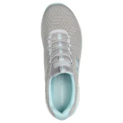 Clearance Skechers Women's , Summits - Artistry Chic Sneaker Grey Light Blue