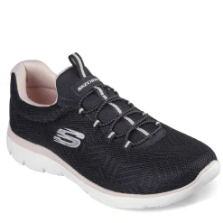 Online Skechers Women's , Summits - Artistry Chic Sneaker Black Pink